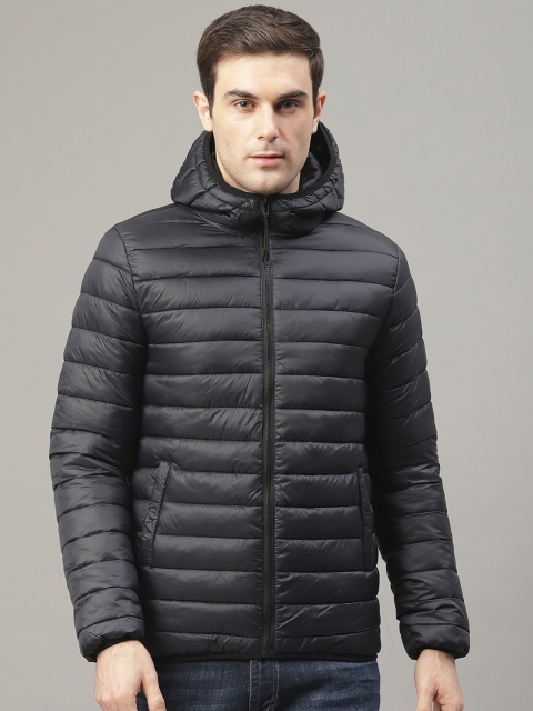 

LINDBERGH Men Black Solid Padded Jacket