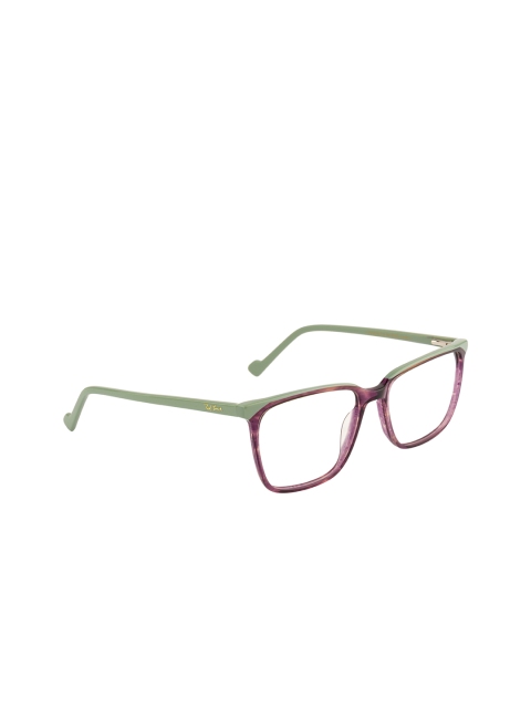 

Ted Smith Unisex Green & Pink Colourblocked Full Rim Wayfarer Frames TS-S149_C4