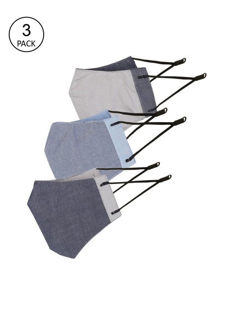 

Balista Unisex 3 Pcs Reusable 4-Ply Cloth Masks, Grey