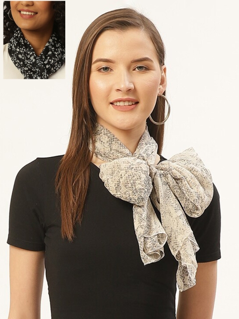 

Trend Arrest Women Multicoloured Pack of 2 Printed Scarf, Multi