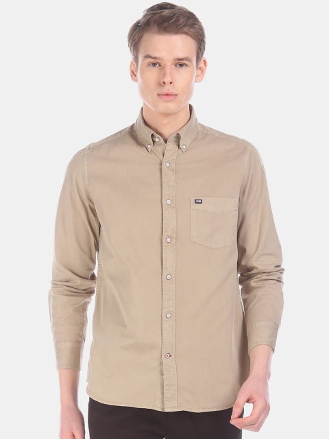 

Arrow Sport Men Beige Regular Fit Solid Casual Shirt