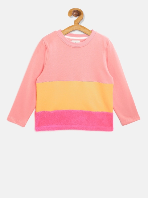

Cherry Crumble Boys Pink & Yellow Colourblocked Sweatshirt