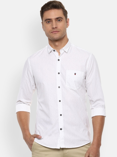 

Louis Philippe Sport Men White & Grey Slim Fit Printed Casual Shirt