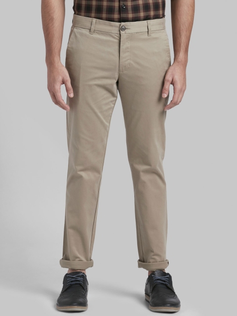 

Parx Men Green Skinny Fit Solid Regular Trousers