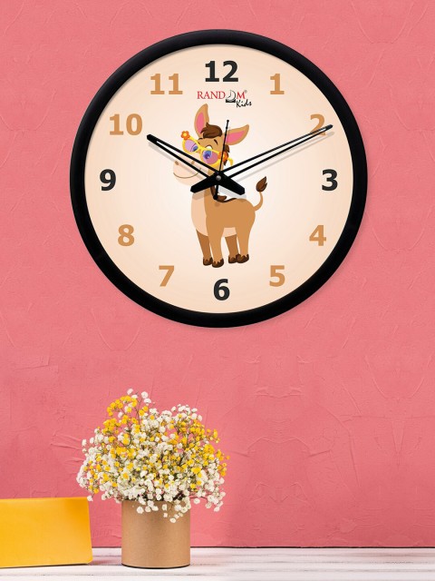 

RANDOM Brown Dial Round Printed 30 cm Analogue Wall Clock