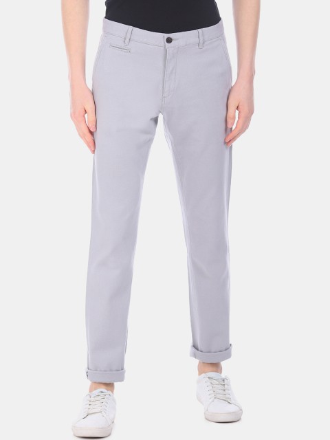 

Arrow Sport Men Grey Regular Fit Solid Chinos