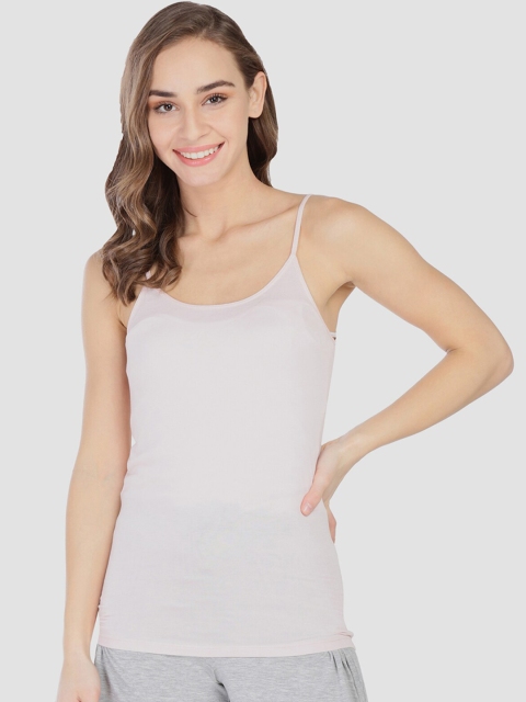 

GAP Women Pink Solid Scoop Neck T-shirt