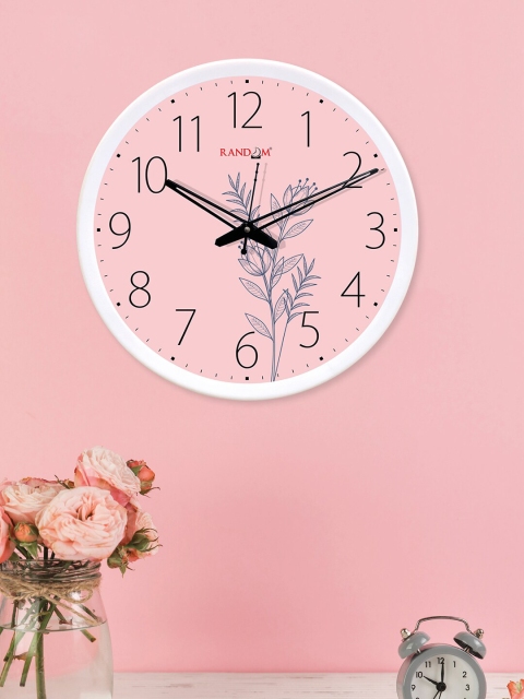 

RANDOM White & Pink Printed 30cm Digital wall Clock