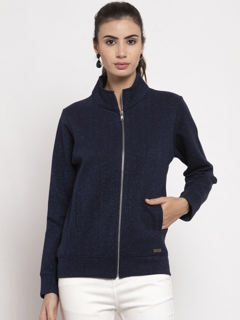 

Global Republic Women Navy Blue Solid Sweatshirt