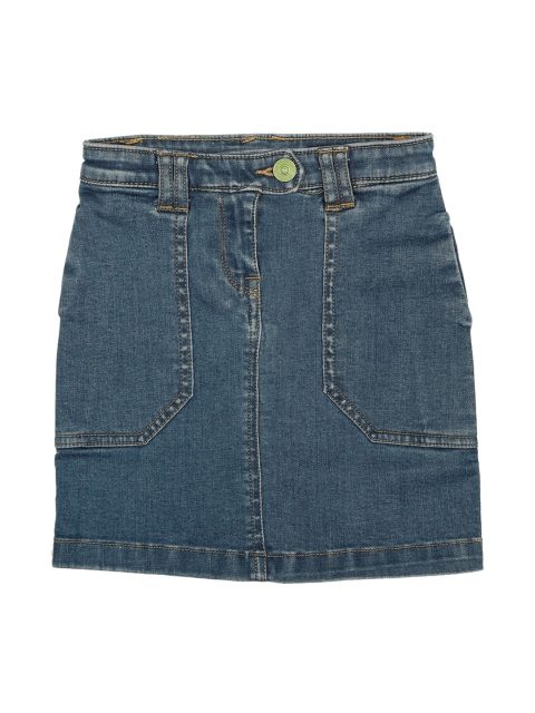 

Allen Solly Junior Girls Blue Solid Pencil Skirt