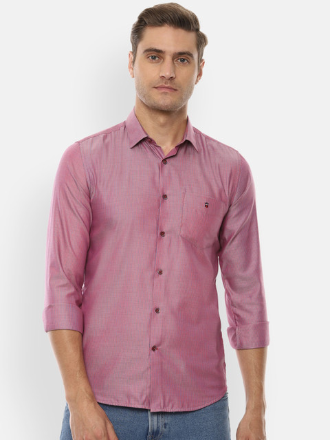 

Louis Philippe Sport Men Pink & Black Slim Fit Striped Casual Shirt