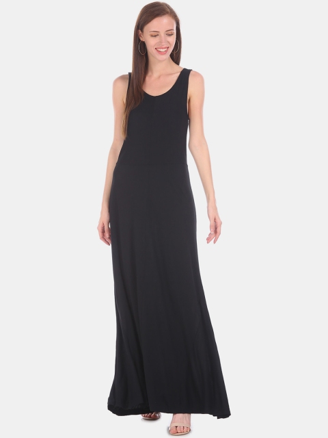 

GAP Women Black Solid Maxi Dress