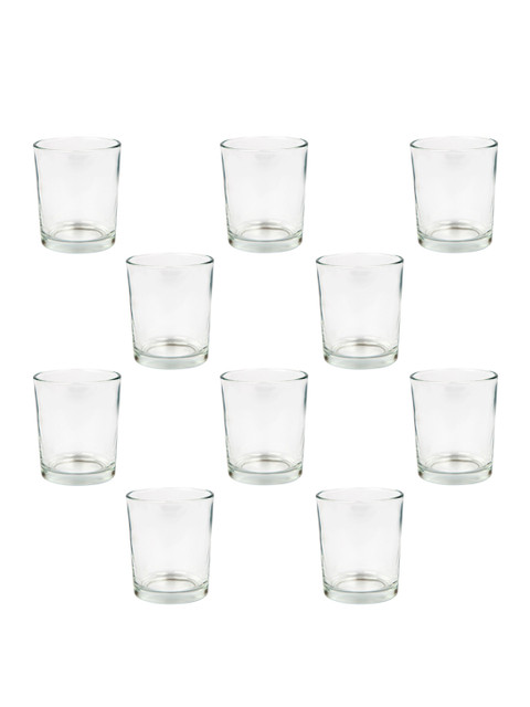 

YANKEE CANDLE Set Of 10 Transparent Clear Votive Holder