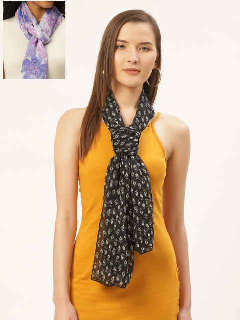 

Trend Arrest Women Pack of 2 Printed Scarves, Multi