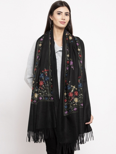 

Global Republic Women Black Embroidered Stole