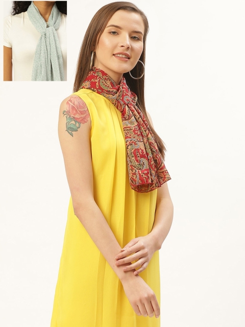 

Trend Arrest Women Multicoloured Set of 2 Printed Scarf, Multi