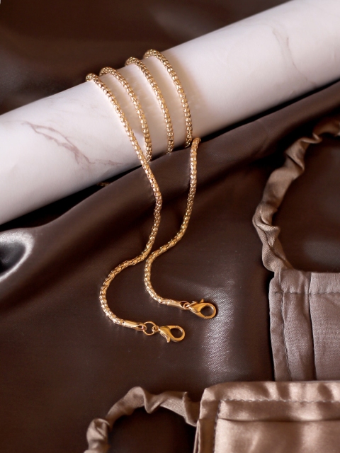 

Bellofox Women Gold-Toned Link Mask Chain