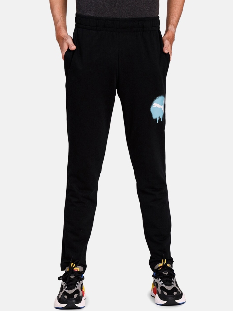 

Puma Men Black Solid Straight-Fit Track Pants