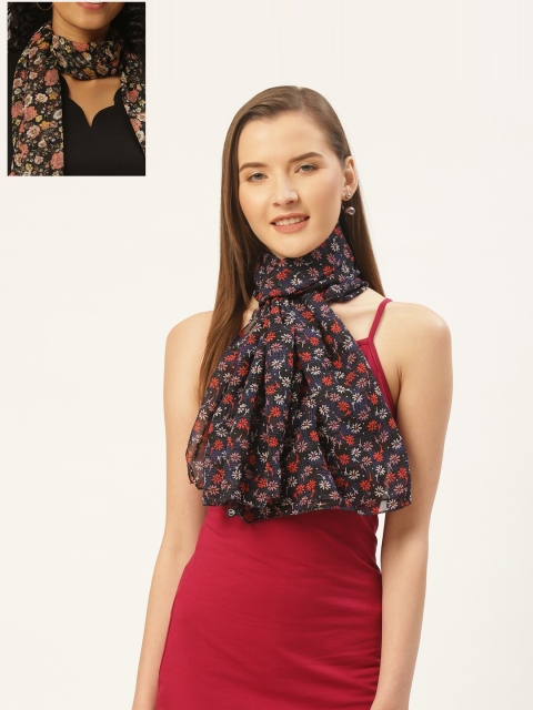 

Trend Arrest Women Set of 2 Black & Grey Printed Scarf