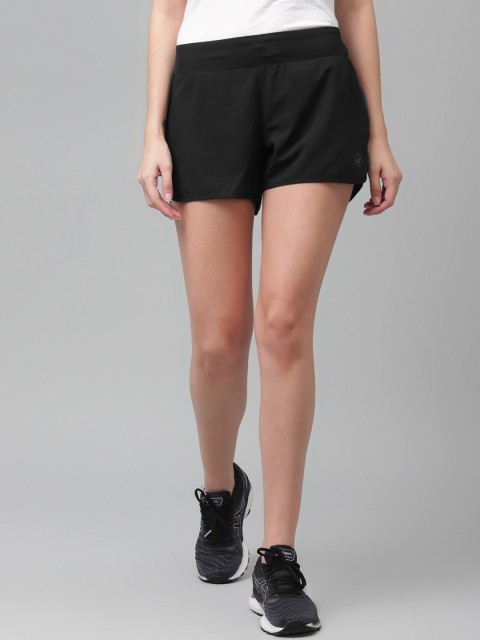 

ASICS Women Black Solid Slim Fit Sports Shorts
