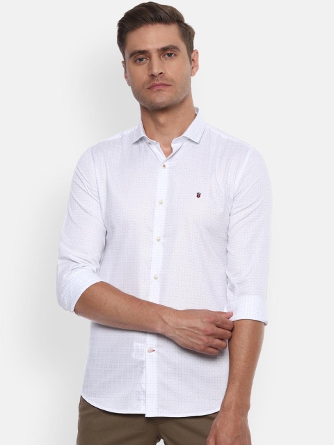 

Louis Philippe Sport Men White Slim Fit Printed Casual Shirt
