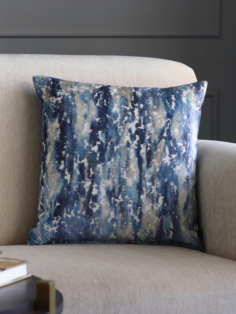 

GMF Blue & Grey Printed Velvet Square Cushion Cover