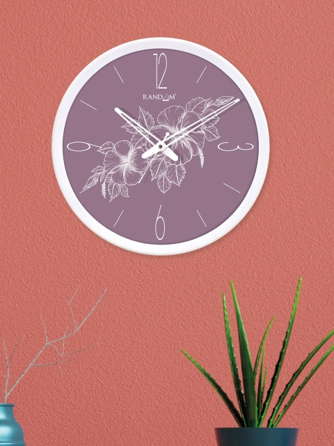

RANDOM Purple Dial Round Printed 30 cm Analogue Wall Clock