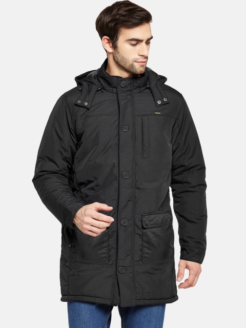 

Kosha Men Black Solid Water Resistant Padded Jacket