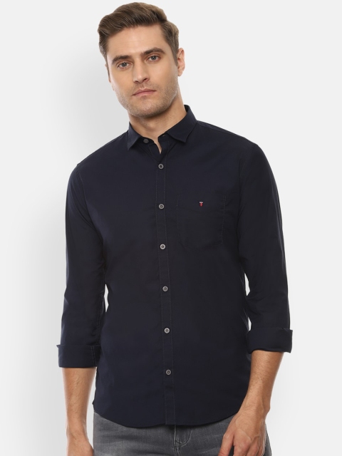 

Louis Philippe Sport Men Navy Blue Slim Fit Solid Casual Shirt