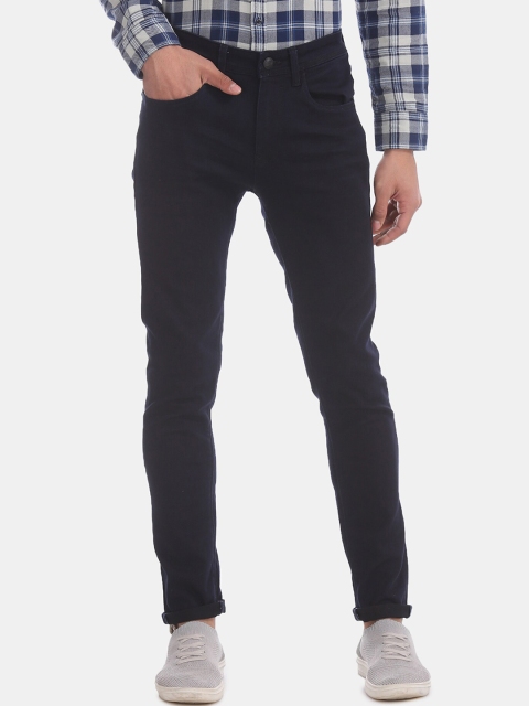 

Ed Hardy Men Navy Blue Slim Fit Mid-Rise Clean Look Jeans