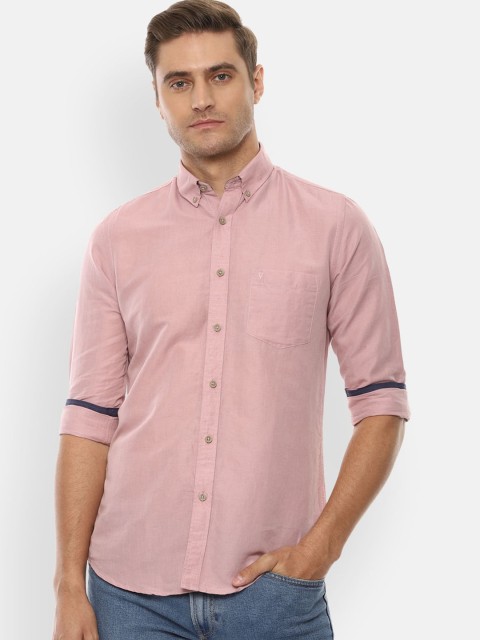 

Van Heusen Sport Men Pink Slim Fit Solid Casual Shirt