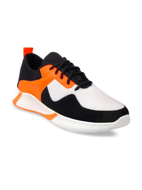 

mr.wonker Men Orange Sneakers