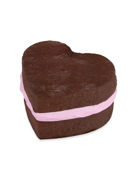 

ORB Unisex Kids Brown & Pink Soft N Slo Squishies Sweet Shop Chocolate Heart Cake Toy