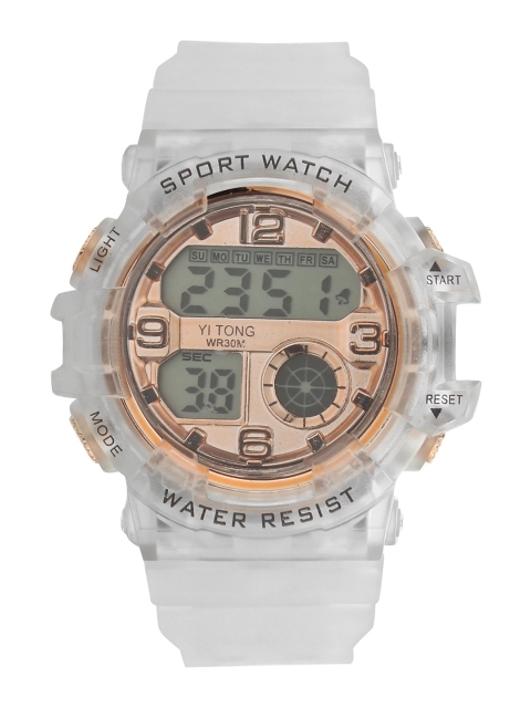 

Fantasy World Unisex Kids Gold-Toned Digital Watch FW-Sport Digital-A-GD