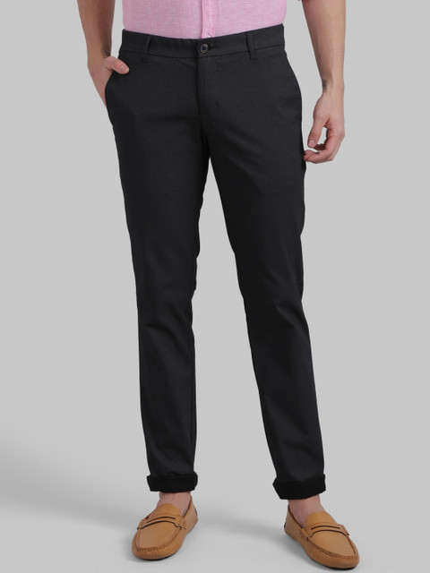 

Parx Men Blue Skinny Fit Solid Regular Trousers
