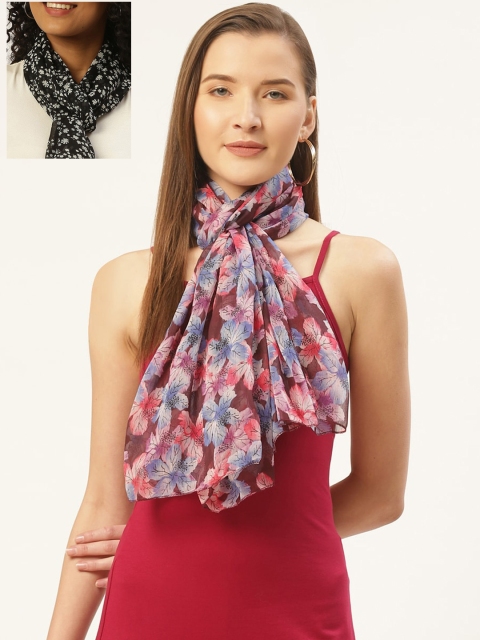 

Trend Arrest Women Pack of 2Pack of 2 Printed Scarves, Multi