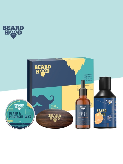 

Beardhood Men Complete Beard Care Kit Gift Box 390 g, Transparent