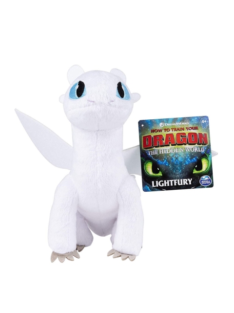 

HOW TO TRAIN YOUR DRAGON Unisex Kids White & Blue Lightfury Premium Soft Plush Toy