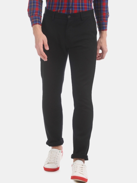 

Arrow Sport Men Black Slim Fit Solid Regular Trousers