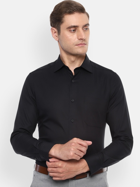 

Louis Philippe Men Black Regular Fit Solid Casual Shirt