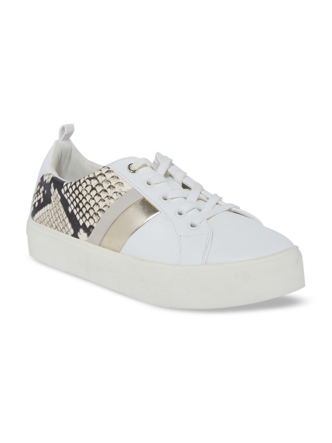 

Call It Spring Women White Textured Sneakers
