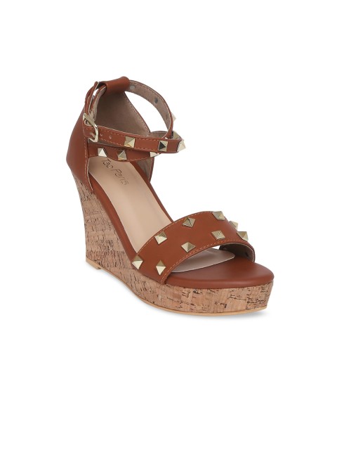 

Tao Paris Women Tan Brown Embellished Heels