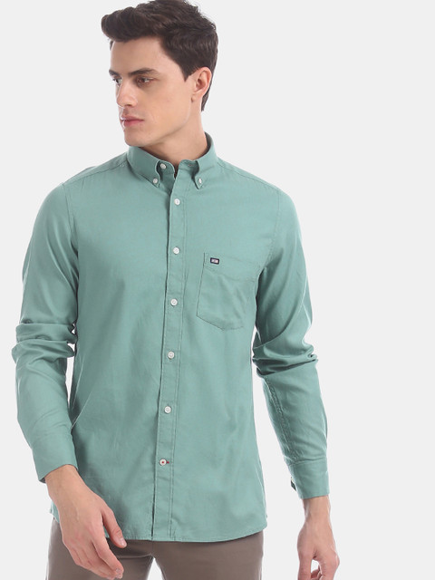 

Arrow Sport Men Green Regular Fit Solid Casual Shirt