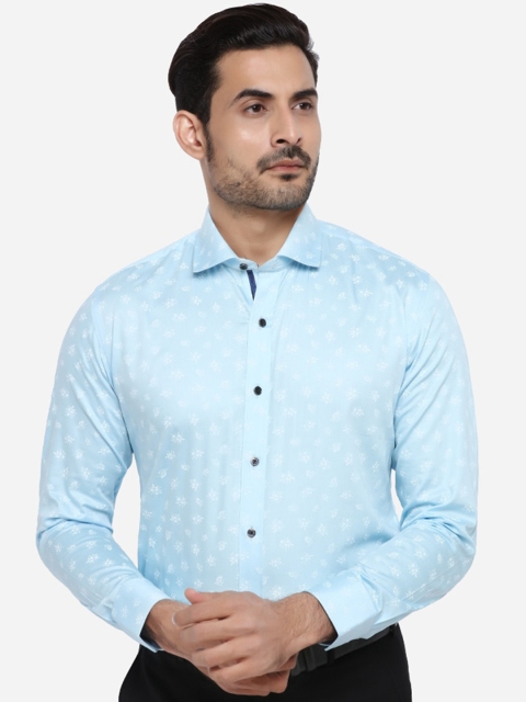 

Greenfibre Men Blue & White Slim Fit Printed Casual Shirt