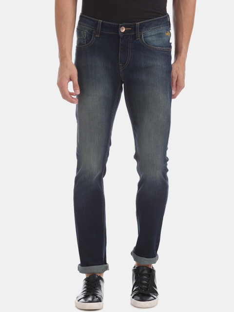 

Flying Machine Men Blue Slim Fit Mid-Rise Clean Look Stretchable Jeans