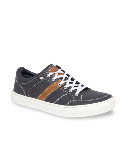 

BRITISH KNIGHTS Men Grey Striped Sneakers