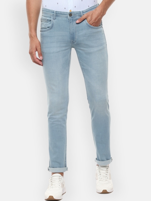 

V Dot Men Blue Slim Fit Mid-Rise Clean Look Jeans