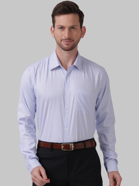 

Next Look Men Blue Slim Fit Striped Casual Shirt