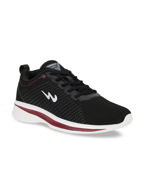 

Campus Women Black Mesh Running Shoes