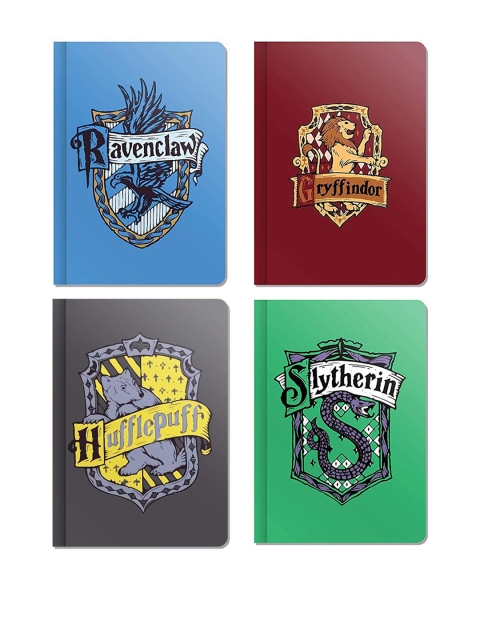 

MC SID RAZZ Set of 4 Harry Potter Binded A5 Ruled Notebooks, Maroon
